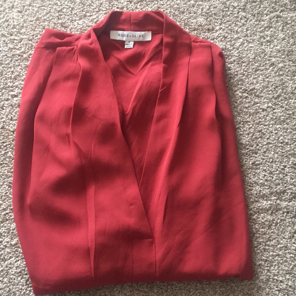 Dusty red blouse
